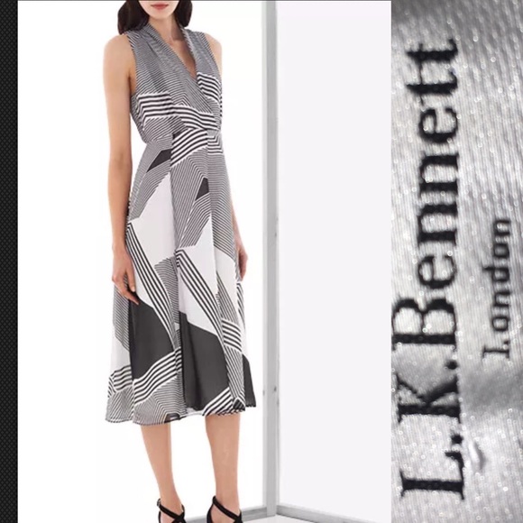 L K Bennett Dresses Lk Bennett Natasha Dress Blackwhite Sz 2